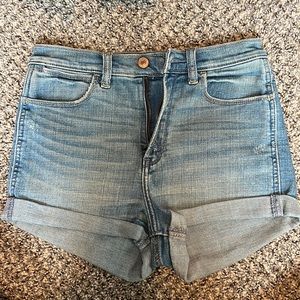 Abercrombie High Rise Denim Shorts